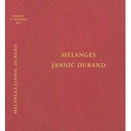 TOME XXX-1 – Mélanges Jannic Durand