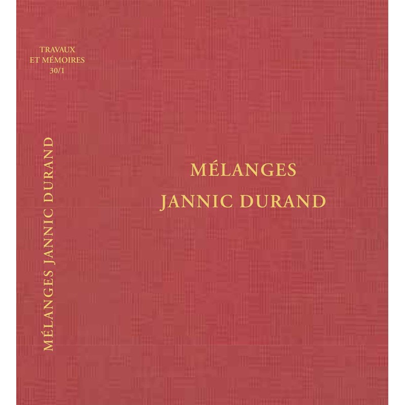 TOME XXX-1 – Mélanges Jannic Durand