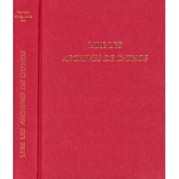 Tome XXIII-2 - Lire les Archives de l’Athos