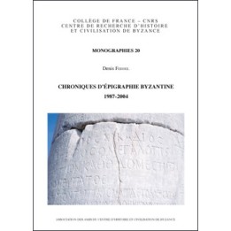 Chroniques d’épigraphie byzantine
