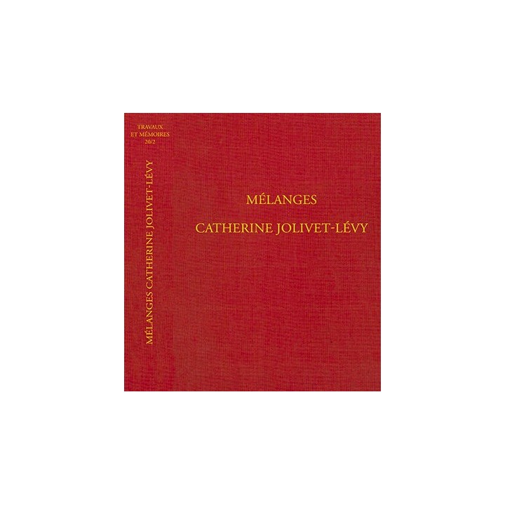 Tome XX-2 - Mélanges Catherine Jolivet-Lévy
