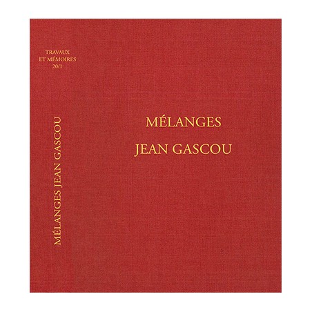 Tome XX-1 – Mélanges Jean Gascou