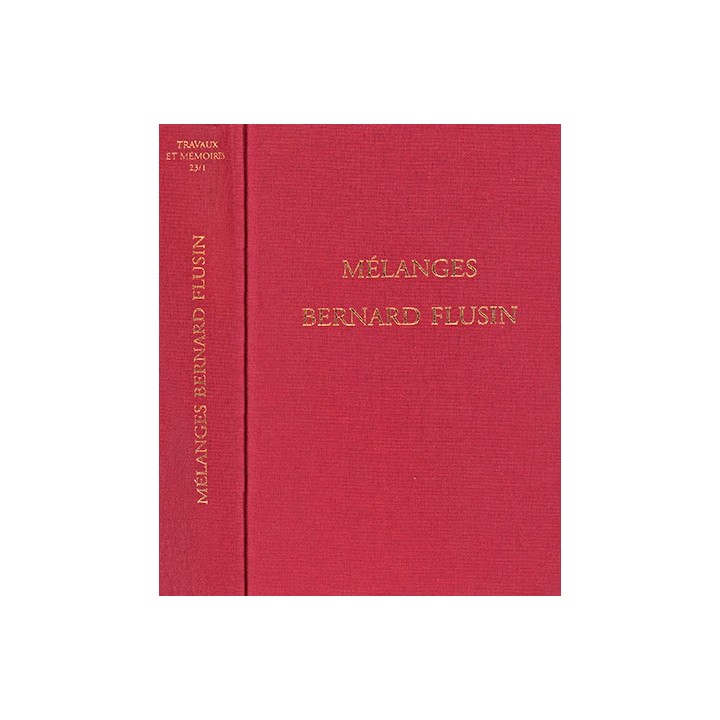 Tome XXIII-1 - Mélanges Bernard Flusin